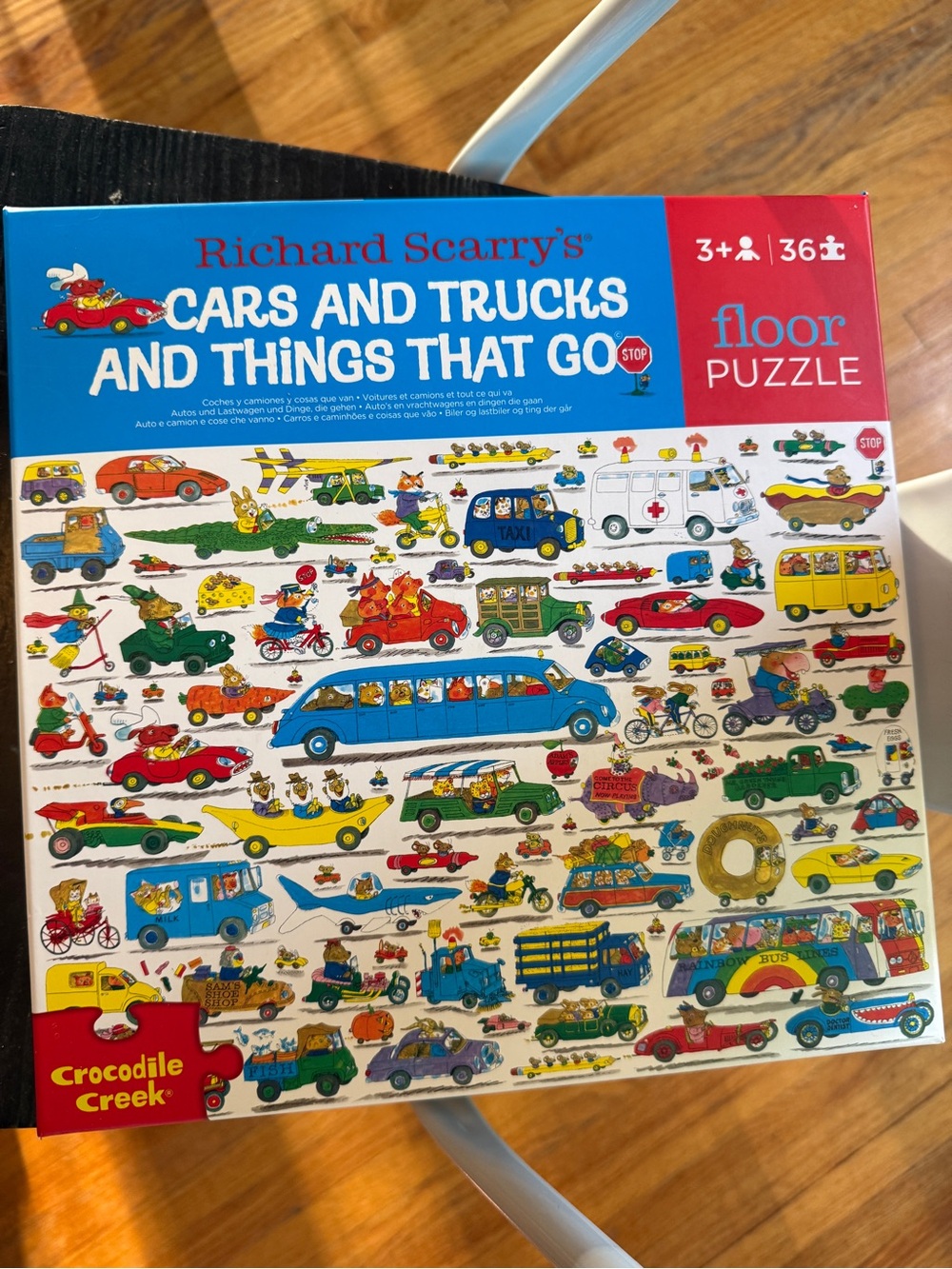 Richard Scarry Cars and Trucks and Things That Go floor Puzzle 36 pieces